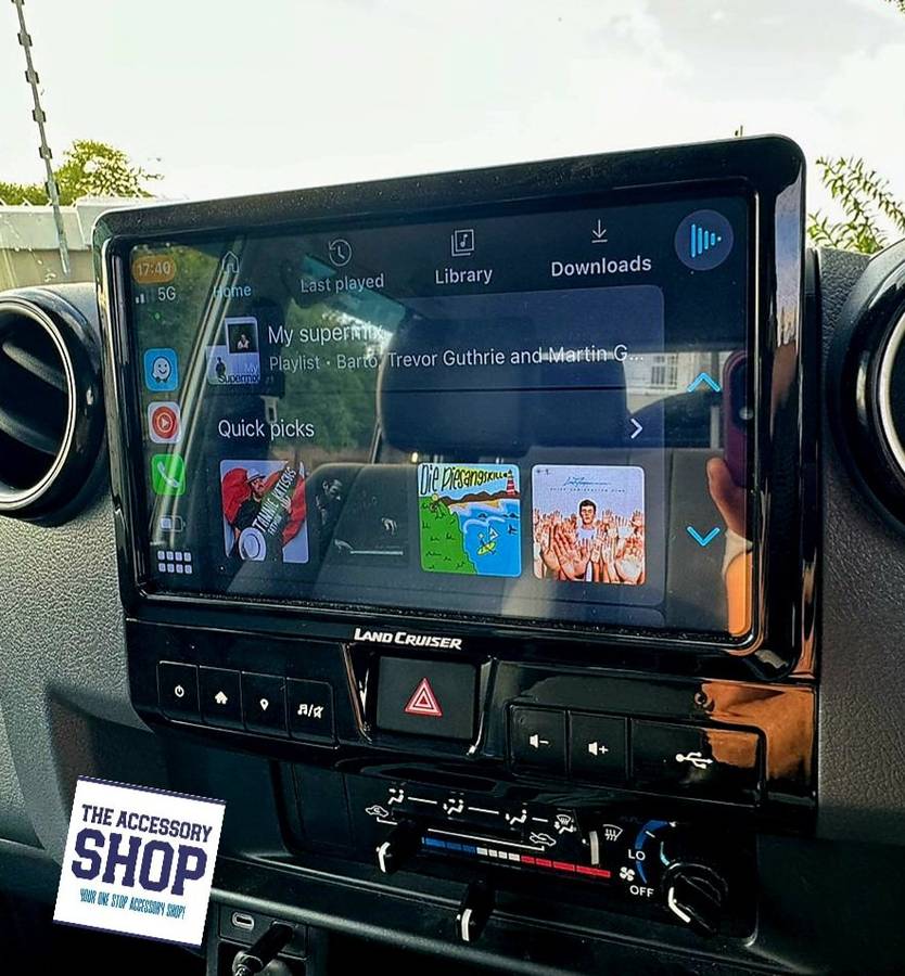 Toyota Landcruiser 10.1 inch radio replacement. Andriod Auto &amp; Apple car play fits 2024