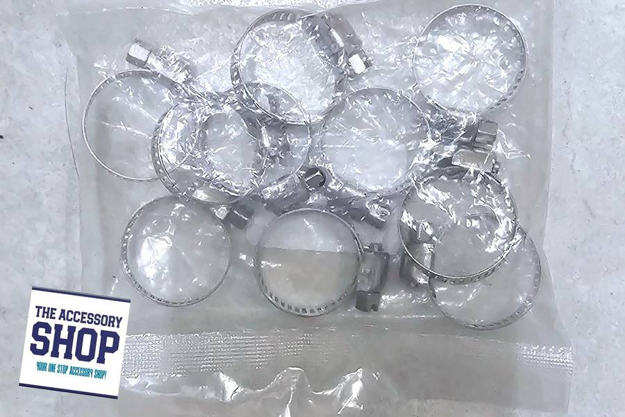 Hose Clamps Stainless Steel, 13-23mm Pack of 10
