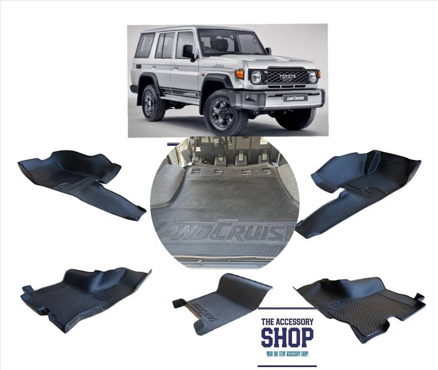Toyota Landcruiser 76 series station wagon heavy Duty moulded mats 2024-