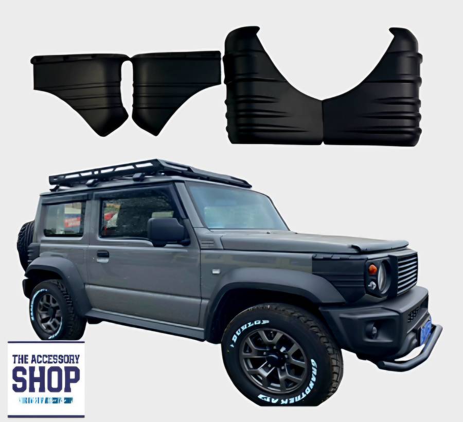 Suzuki Jimny Gen 4 Side fender covers Matt black - 4 piece 3 and 5 Door