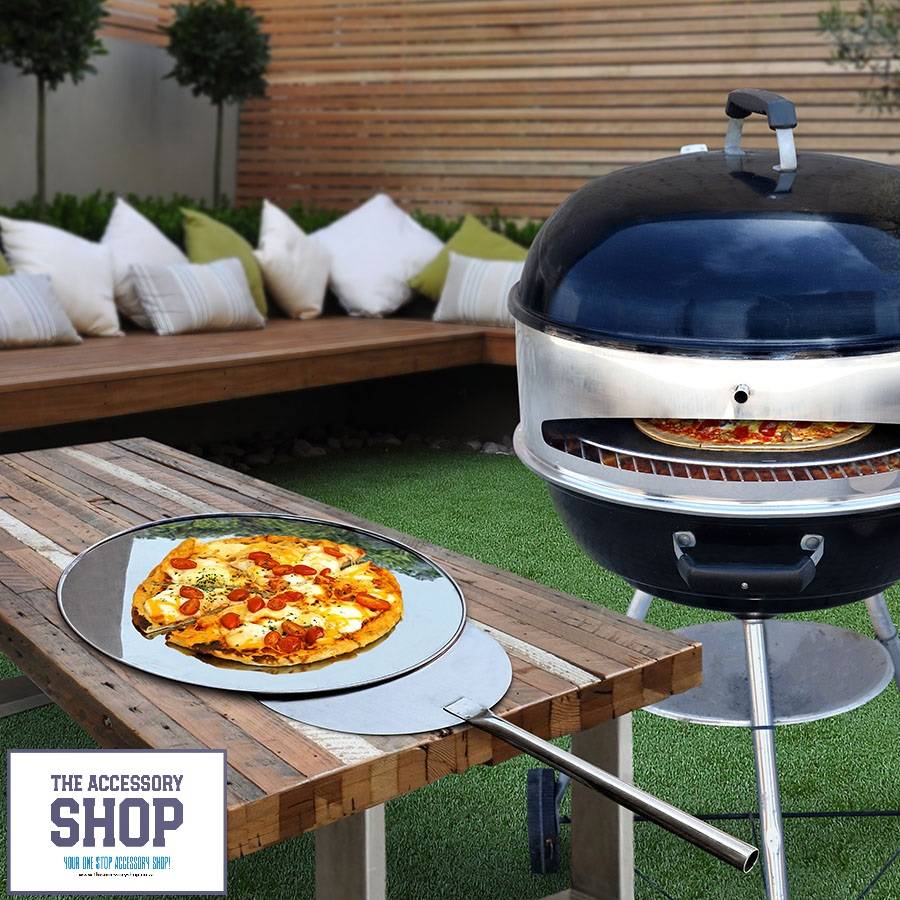 Kettle Braai Pizza Oven, Spade, Plate & Rotisserie (57cm) LKs