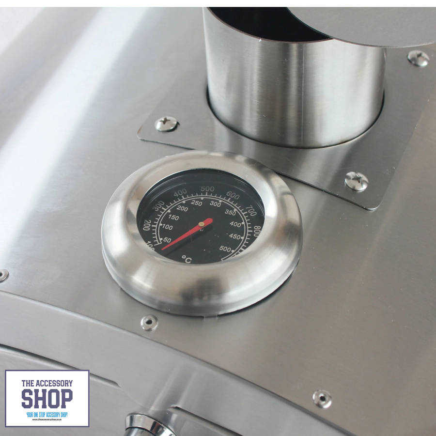 Pizza Oven Gas Stainless Steel Cibo, with Built-In Thermometer  -Alva
