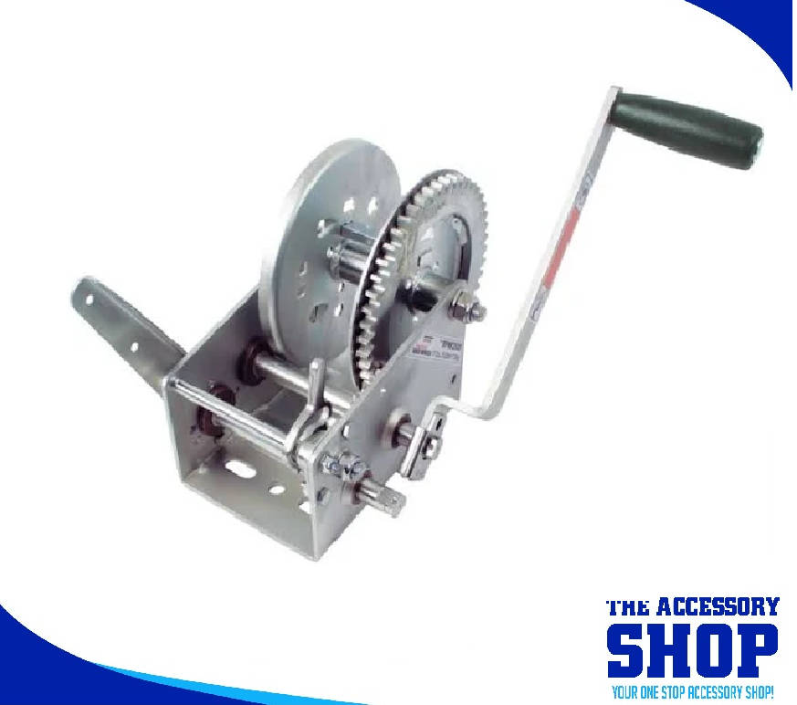 Hand Winch - Steel Cable Type Only 1133kg (2500 Pound) Capacity 2 Speed