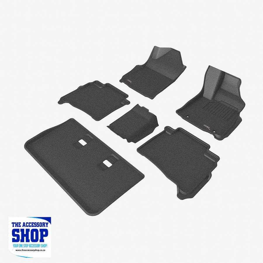 Toyota Fortuner 2016-Present (AT) Moulded Floor Premium Mats 3D MAXpider KAGU