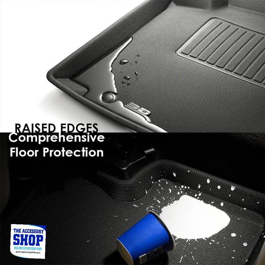 Toyota Fortuner 2016-Present (AT) Moulded Floor Premium Mats 3D MAXpider KAGU