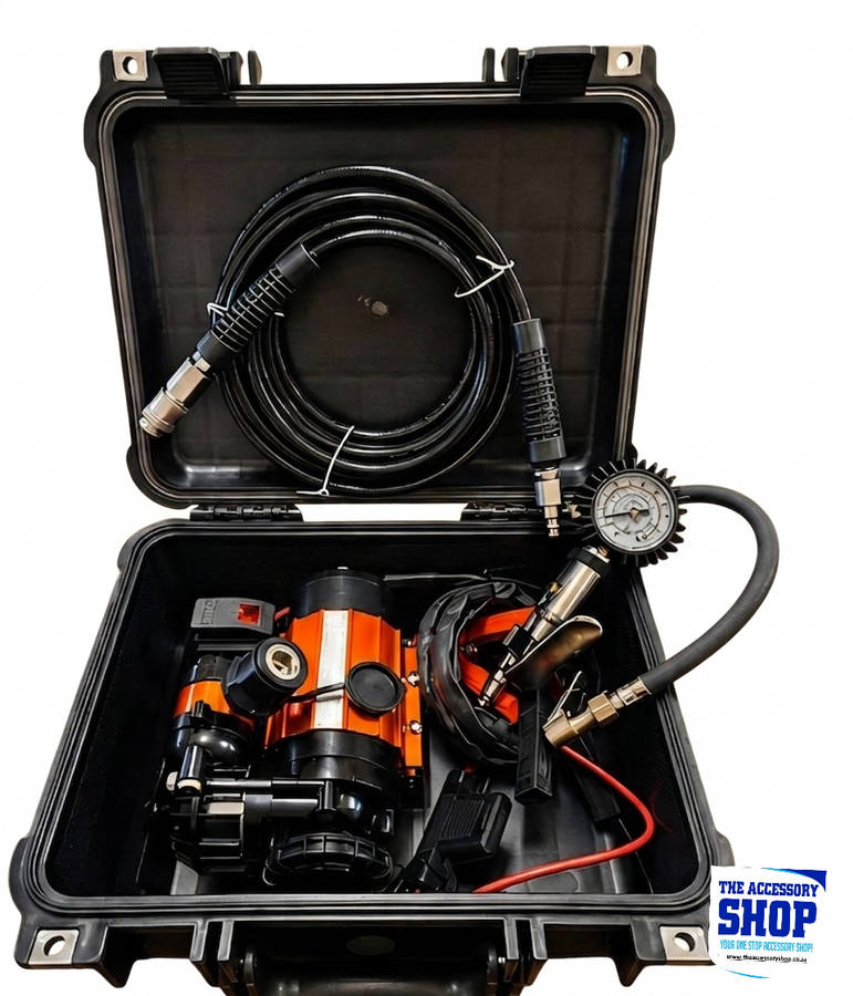 Compressor Single Brushed Portable or Vehicle Mount in carry case 75lpm  Airmax