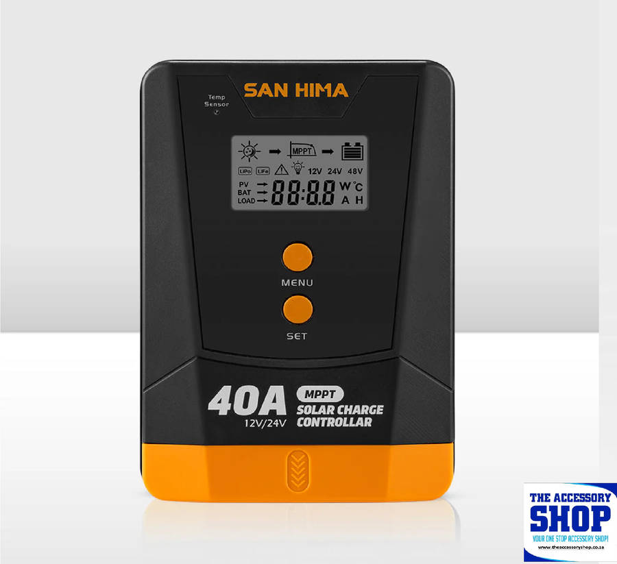 Solar Charge Controller 40A MPPT 12V 24V With Bluetooth LCD Display San Hima