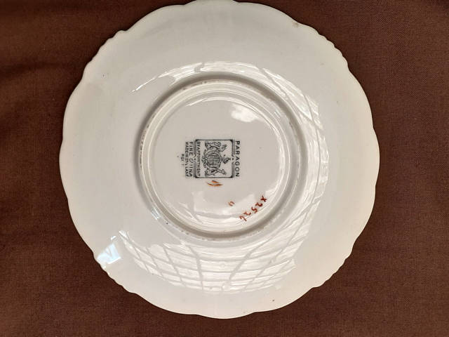 2 coffee Duos Paragon Fine Porcelain Cups and Saucers 1930's?