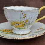 2 coffee Duos Paragon Fine Porcelain Cups and Saucers 1930's?