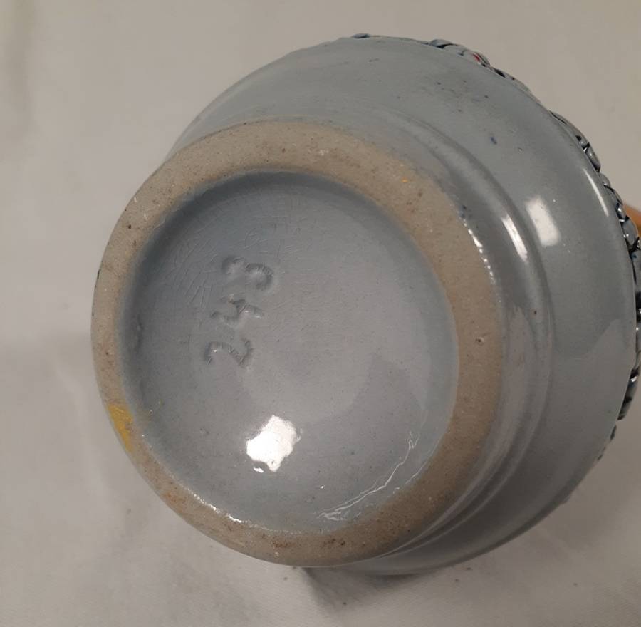 Stoneware Pitcher Jug - West German - Cobalt blue  .5 lit