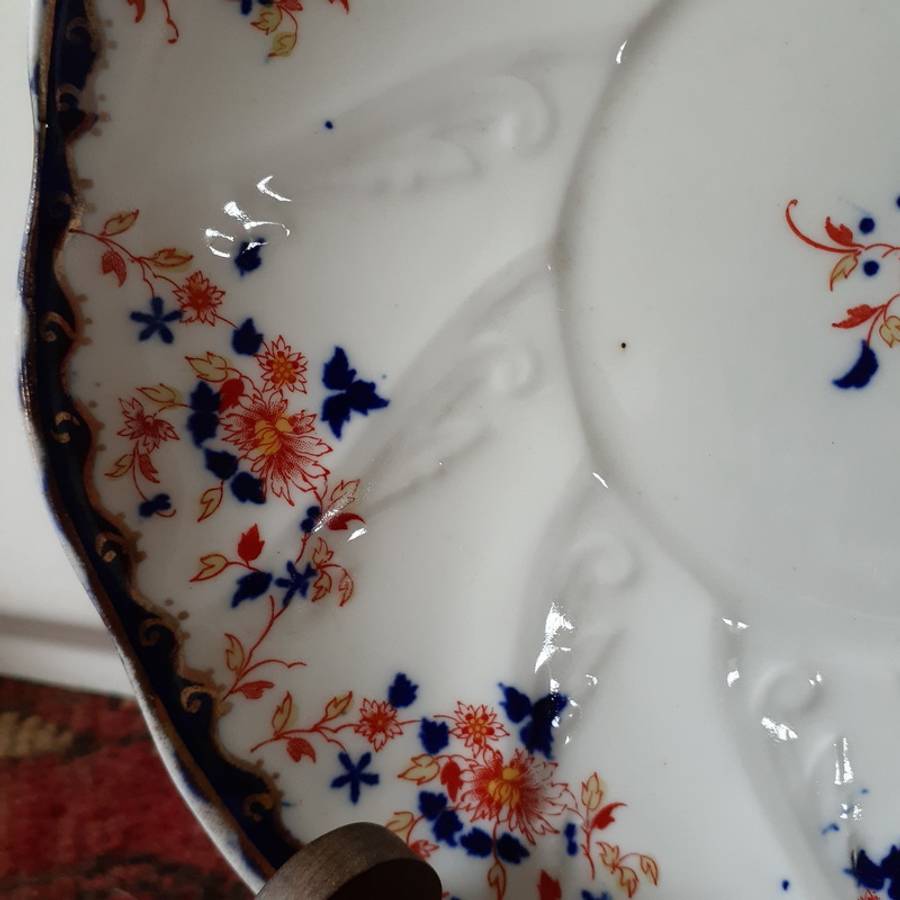 2 Antique plates -   T Morris Regent China plates circa 1912   -  22cm dia ea