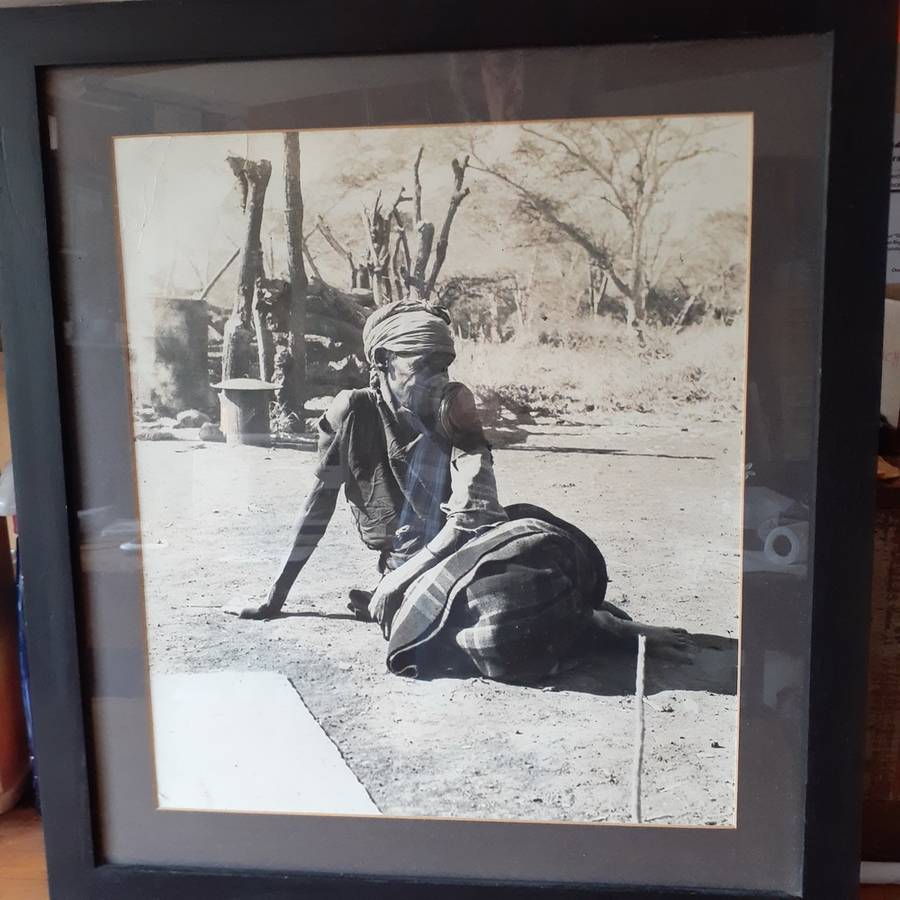 Vintage Zulu Studies - Black and white photographs - 4 framed 58 x 53 cms Silver bromide original...