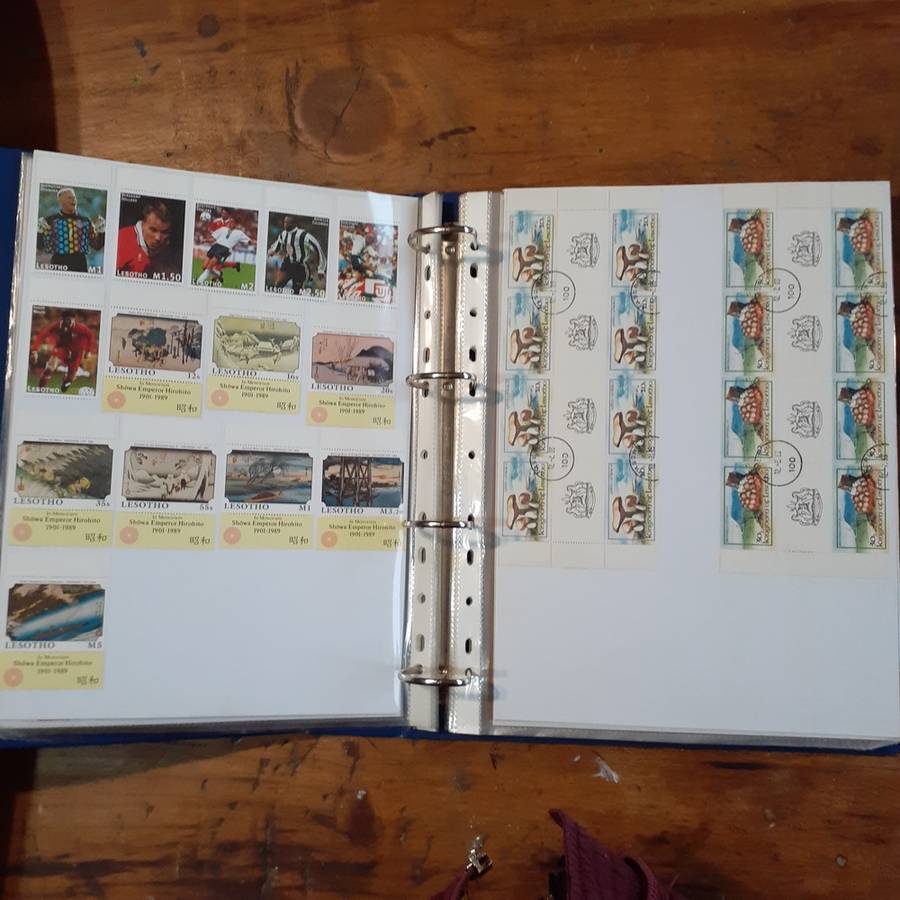 Lesotho Stamp album - 36 pages - fantastic definative collection clean stamped and unstamped