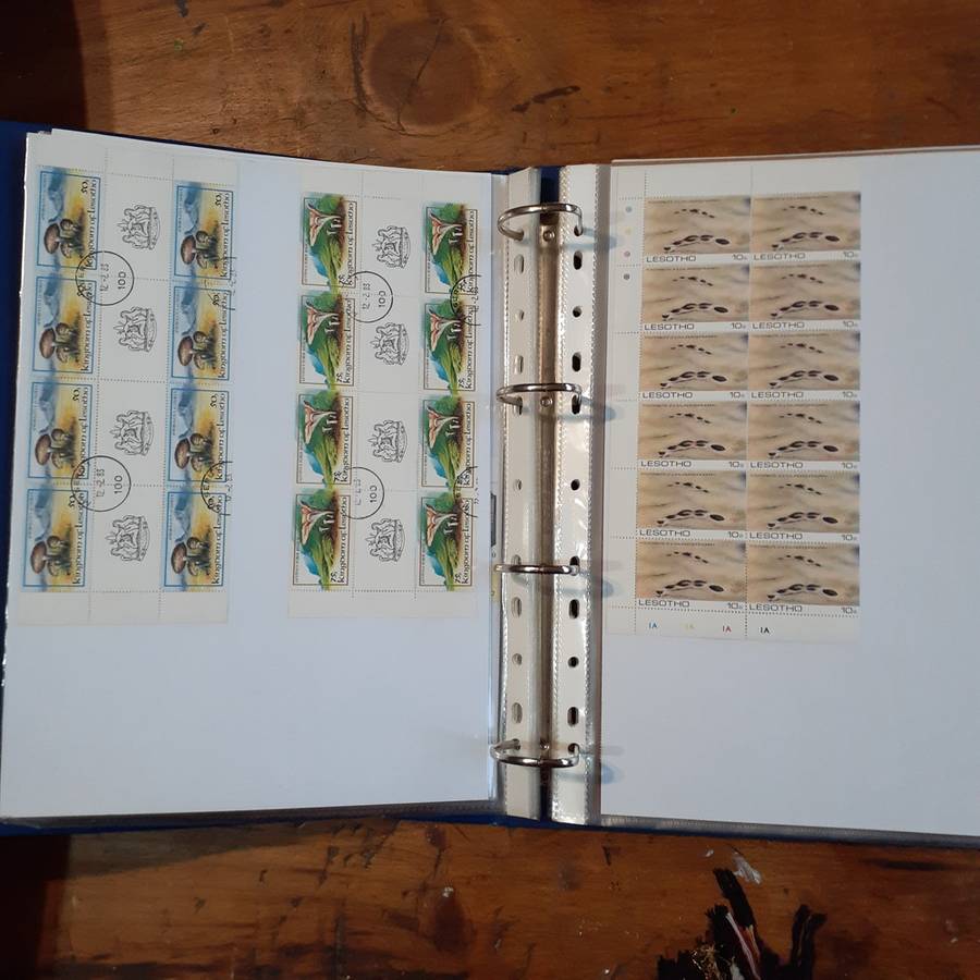 Lesotho Stamp album - 36 pages - fantastic definative collection clean stamped and unstamped