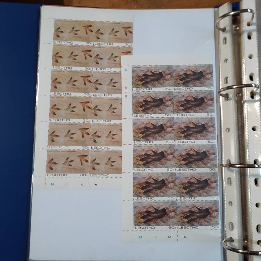 Lesotho Stamp album - 36 pages - fantastic definative collection clean stamped and unstamped