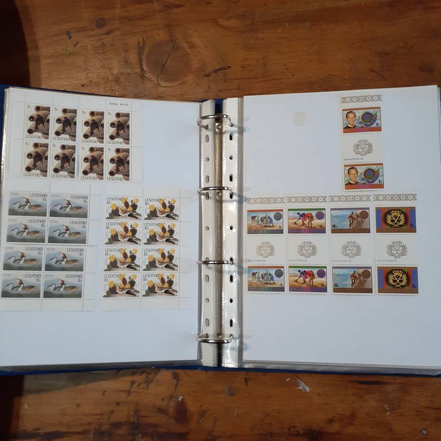 Lesotho Stamp album - 36 pages - fantastic definative collection clean stamped and unstamped