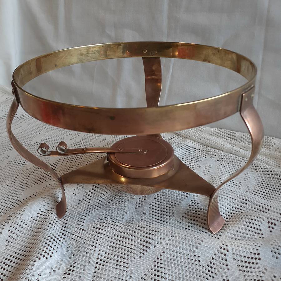 Copper Chafing Dish - DURO BandM Portugal - spirit poaching pan