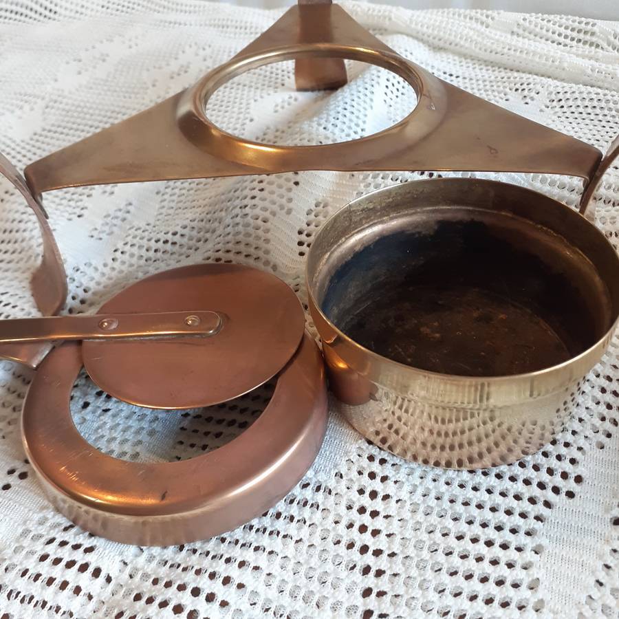 Copper Chafing Dish - DURO BandM Portugal - spirit poaching pan