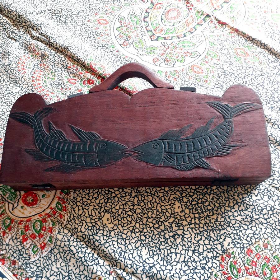 African Ghana Oware wooden board game calculus - Mancala