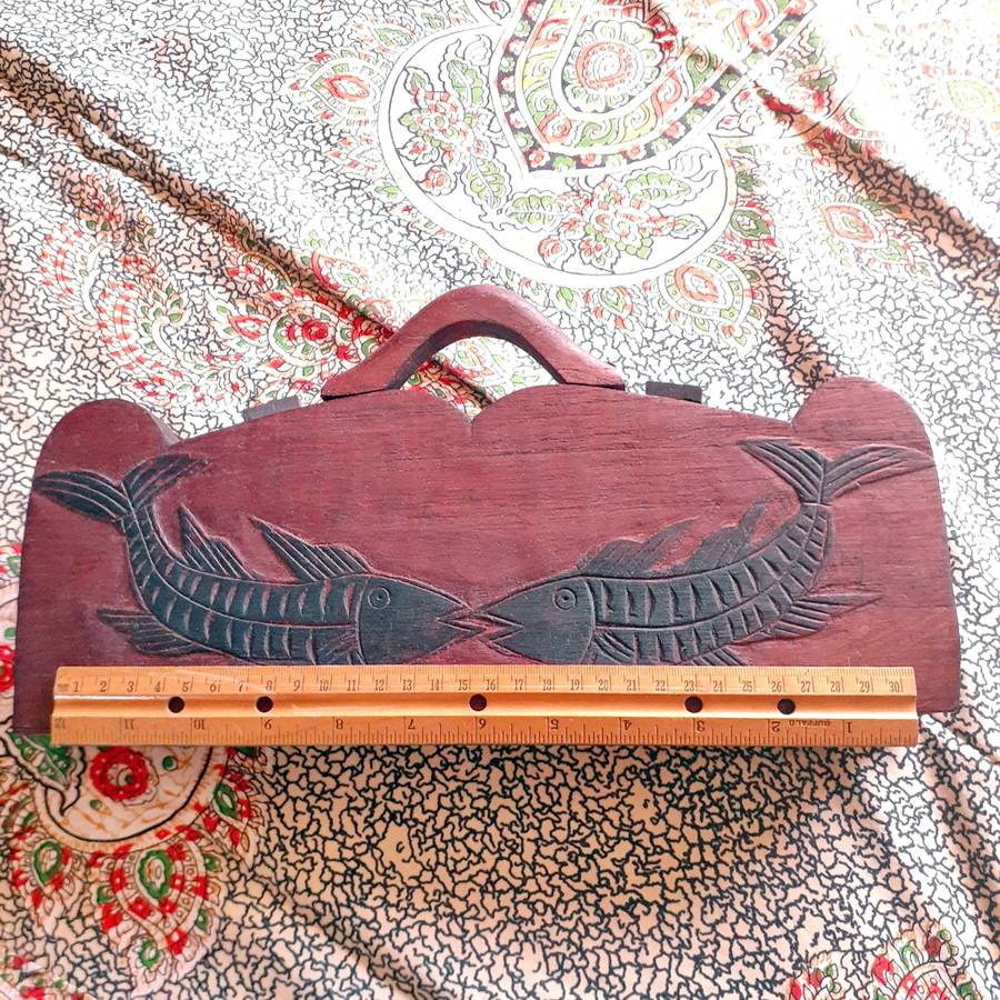 African Ghana Oware wooden board game calculus - Mancala