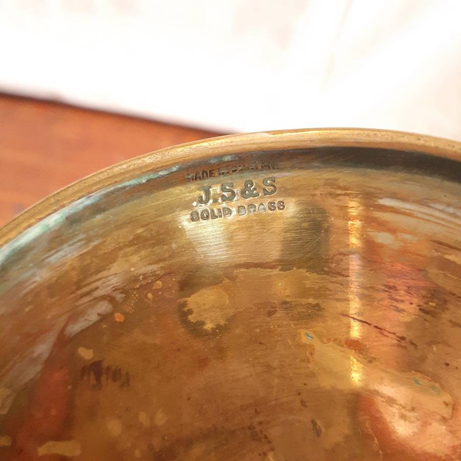 Brass jug Made in England Joseph Sankey and Sons,  vase - water jug  26 cms approx tall