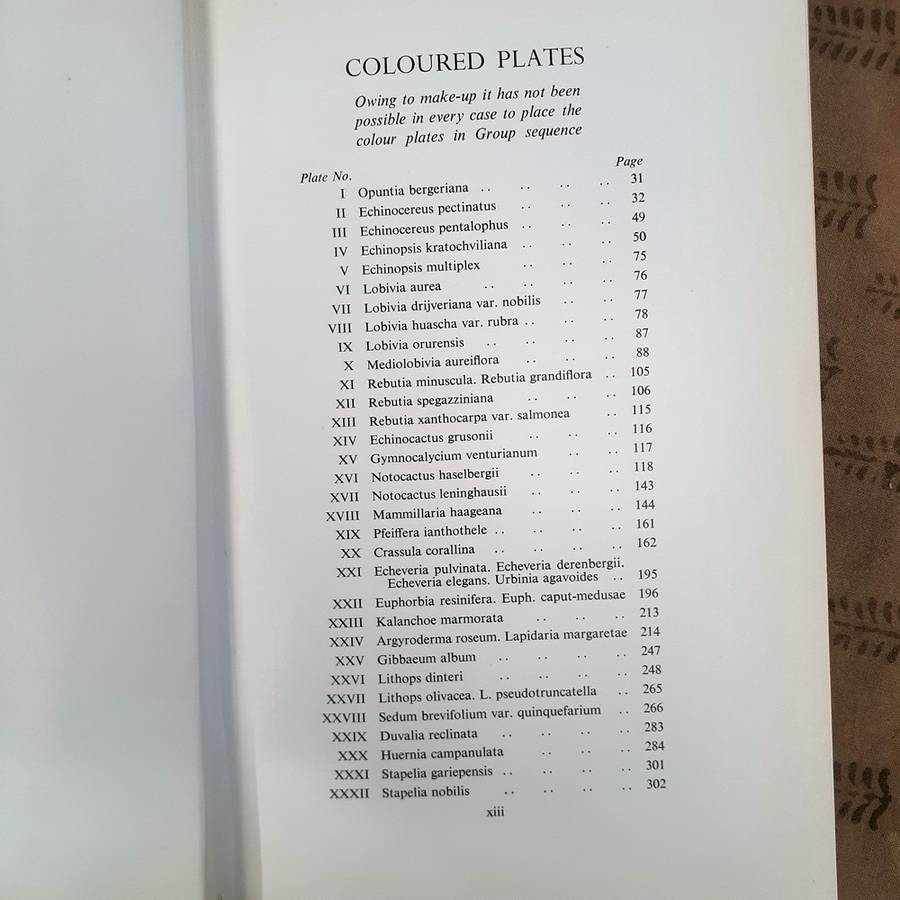 Cacti and other Succulents Edgar Lamb Vol 1 - 1963