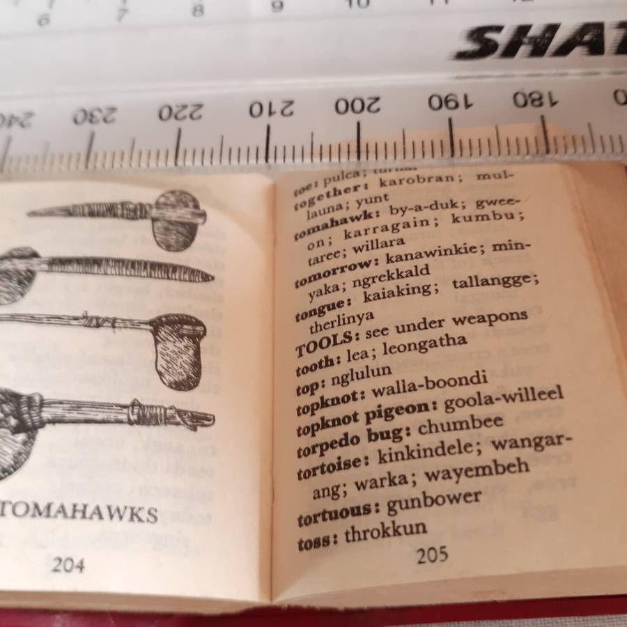 Tiny Book Lilliput Aboriginal Words of Australia - miniature book