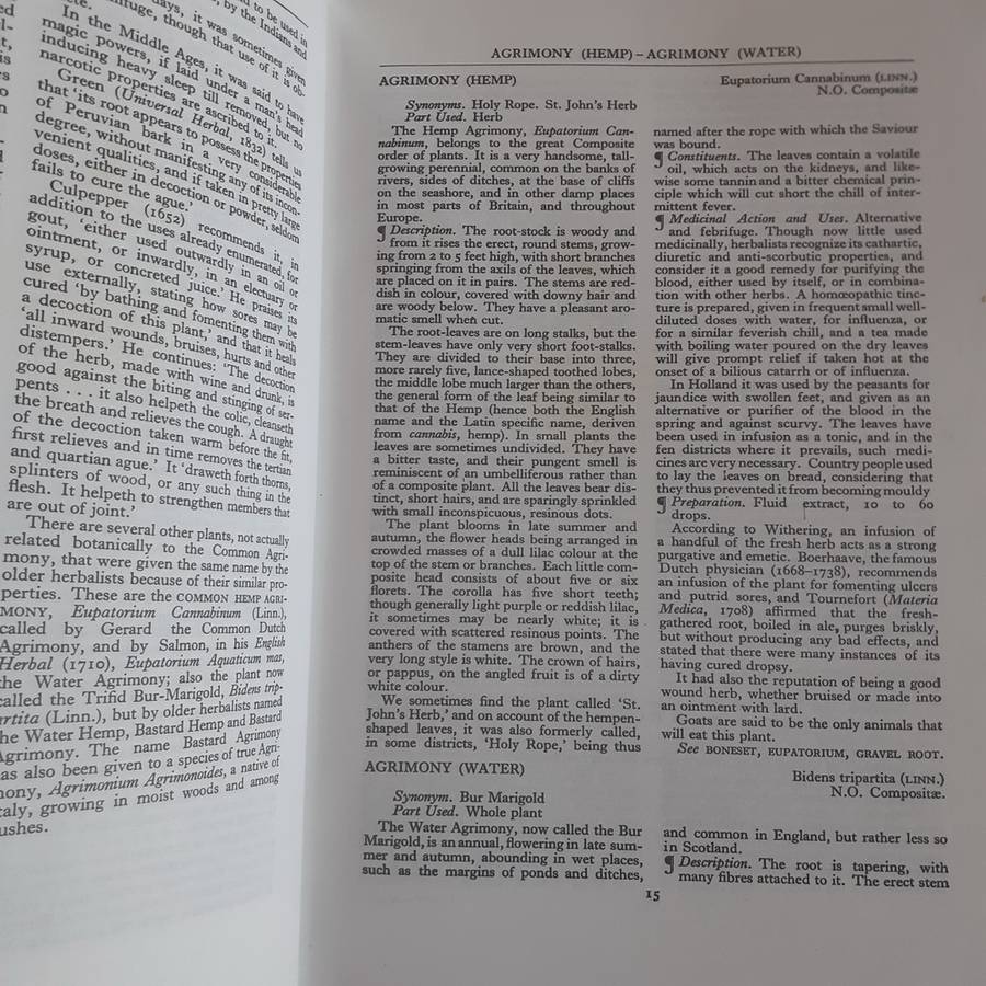 A Modern Herbal: The Medicinal, Culinary, Cosmetic, and Economic Properties etc