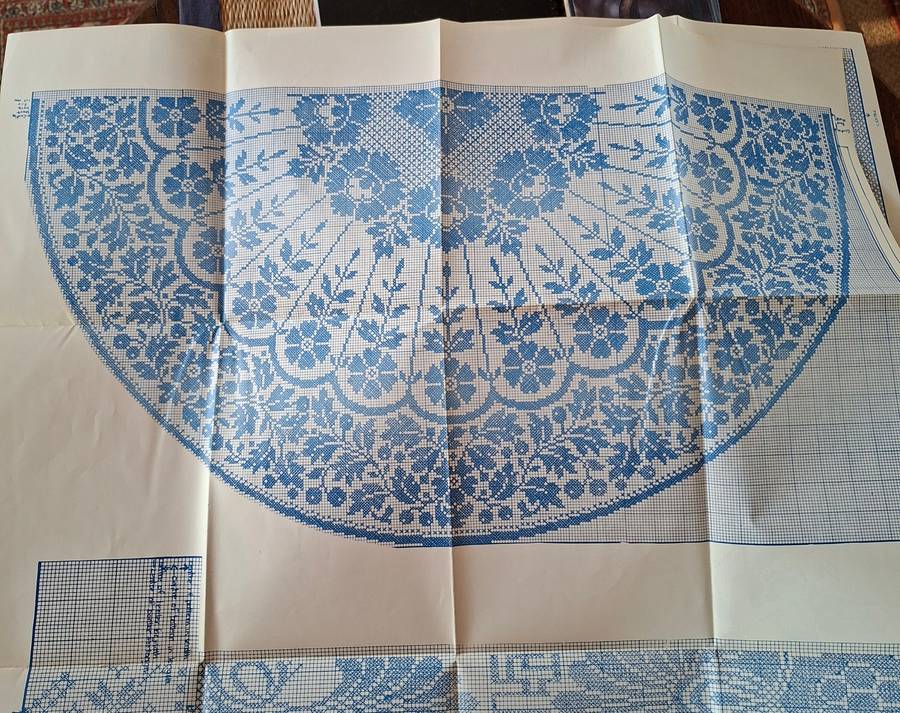 Crochet and fine knitting E E Visser Plus 2 folded double sided A0 cross stitch patterns 520 pages
