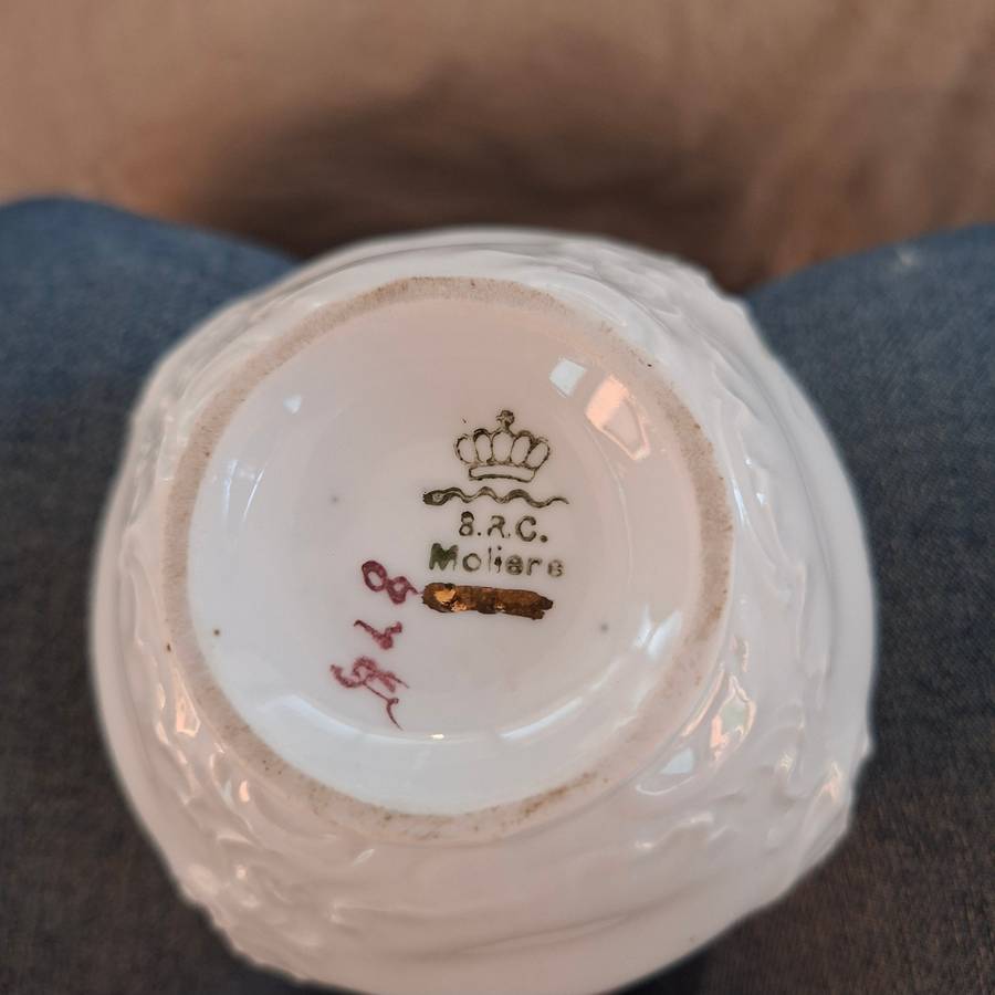 BRC Germany antique tea set Circa 1898-1903 Moliere - 6 trios tea plate jug and bowl