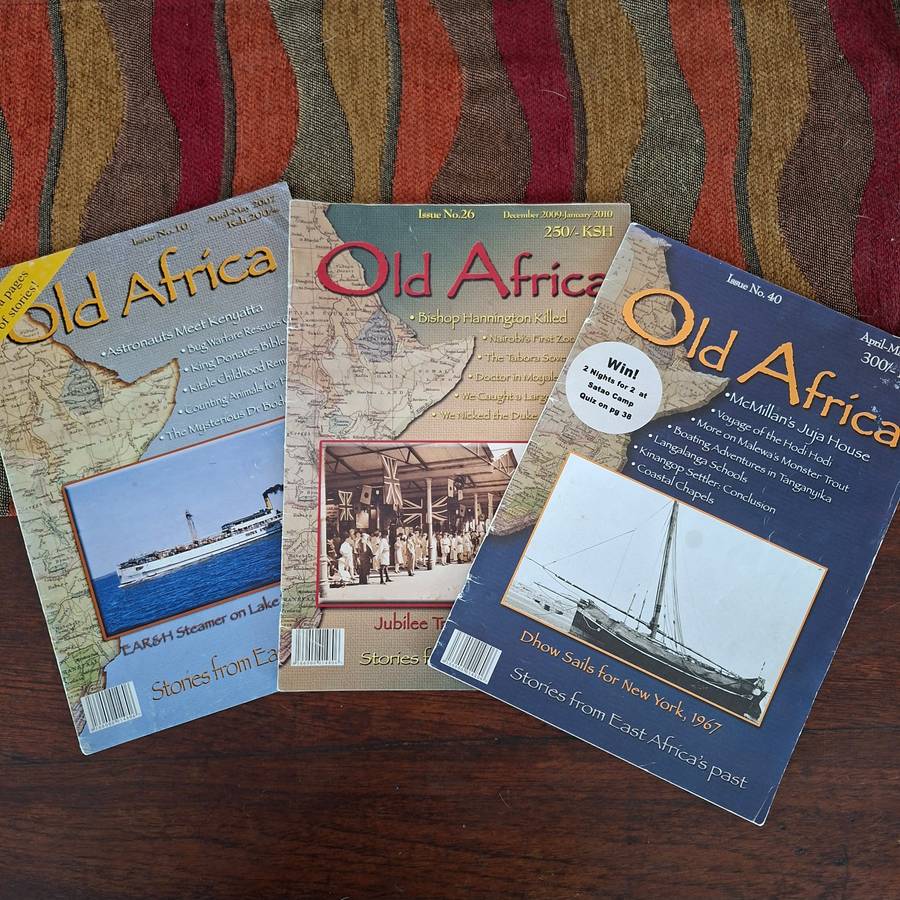 3 Old Africa Magazines Stories from East Africa's Past - Printed in Kenya  issues 10 26 and 40
