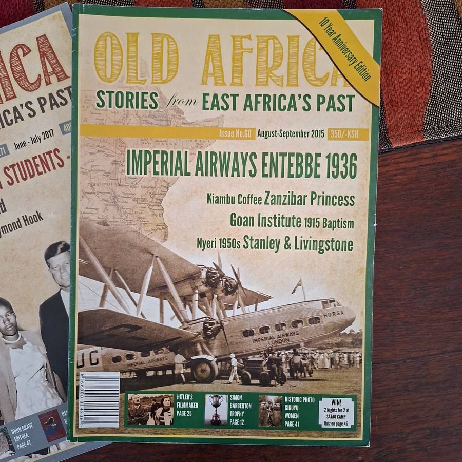 3 Old Africa Magazines Stories from East Africa's Past - Printed in Kenya  issues 50 60 and 71
