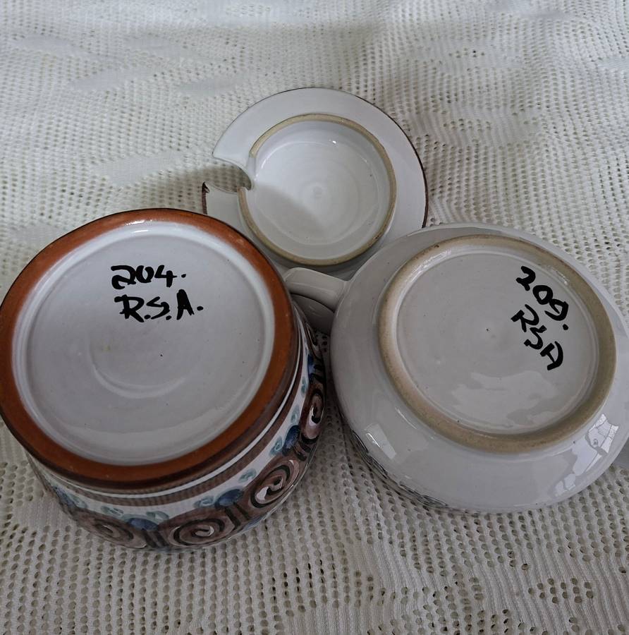 RSA pottery - The Old Jar Benoni -  hand painted Italian influence