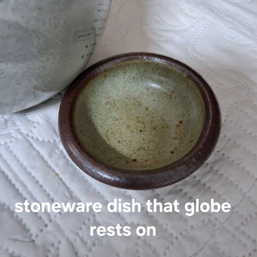 Moon Lunar Globe with crash sites and lunar landings - Replogle Globes 1963