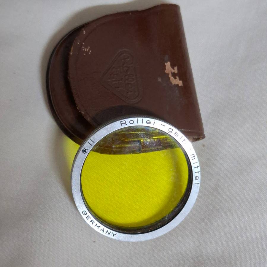 Camera photography lens filter - rollei med yellow