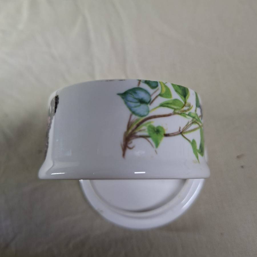 Pill box fine english porcelain - Spring - diary of a victorian lady  6.6 cms dia approx