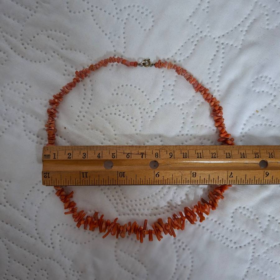 Branched coral vintage necklace