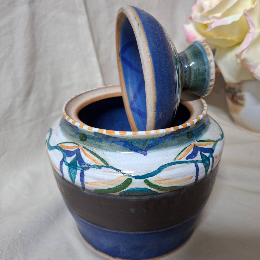 SA Studio Ceramics - V W - lidded jar