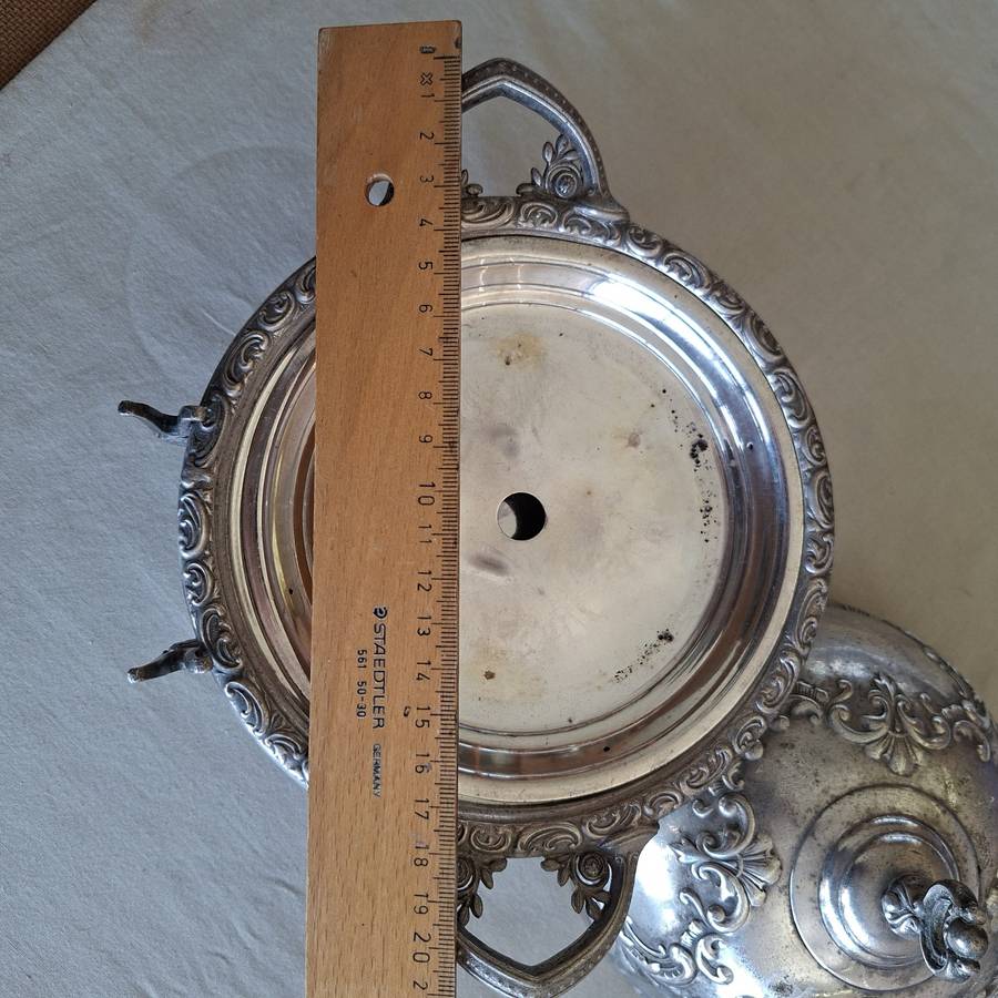 Butter dish Silver plate Domed Early American Meriden Britanica Co? late 1800's?