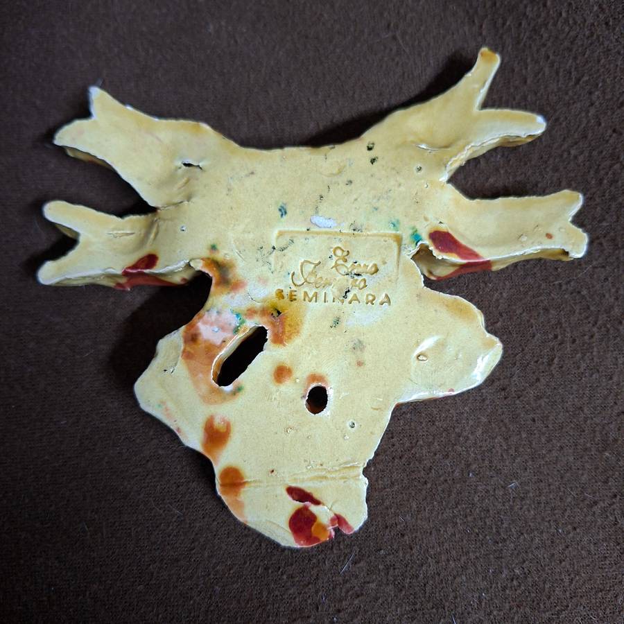 Ceramic Crab - Stamp signed Seminara Italy Enzo Ferraro.