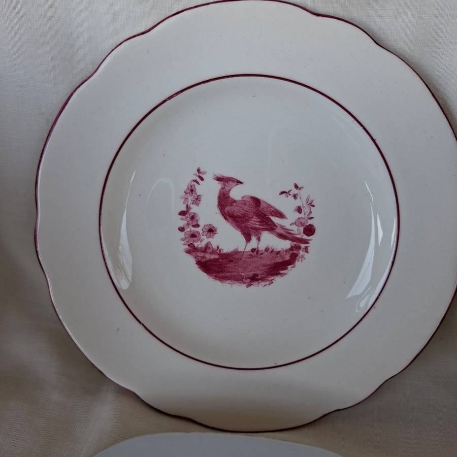 5 tea plates - decorative wall decor - replacement porcelain
