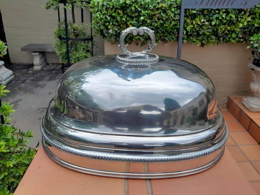 A Late 19th Century Silver Plated Food Dome