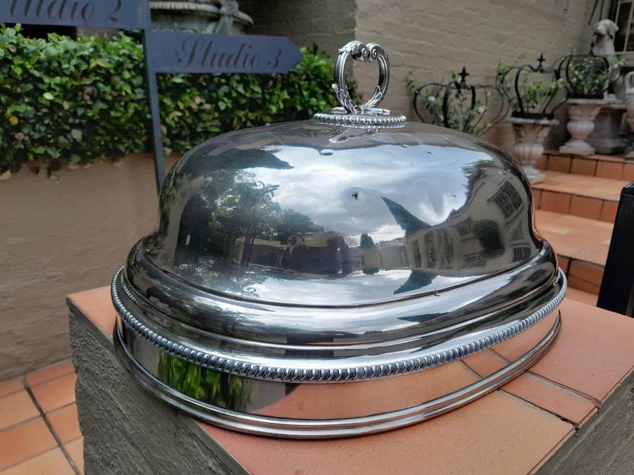 A Late 19th Century Silver Plated Food Dome