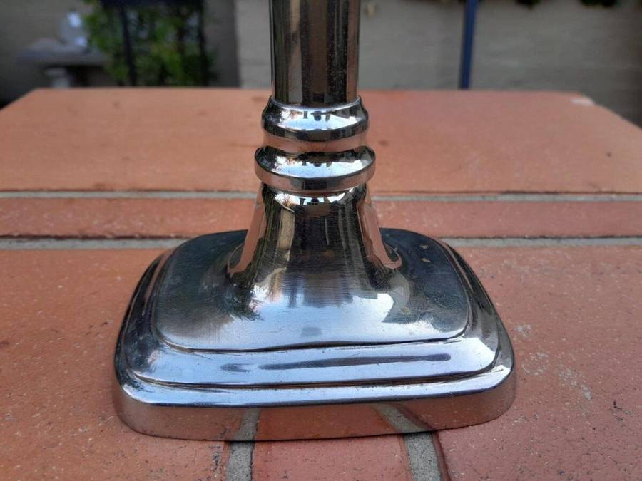 An Antique 20th Century Pair Of EPNS Candle Holders