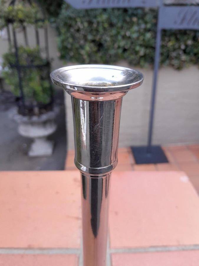 An Antique 20th Century Pair Of EPNS Candle Holders