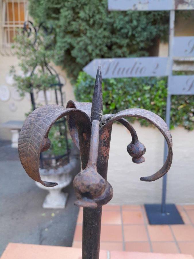 A 20th Century Set Of Four Forged Iron Candle Prickets / Holders