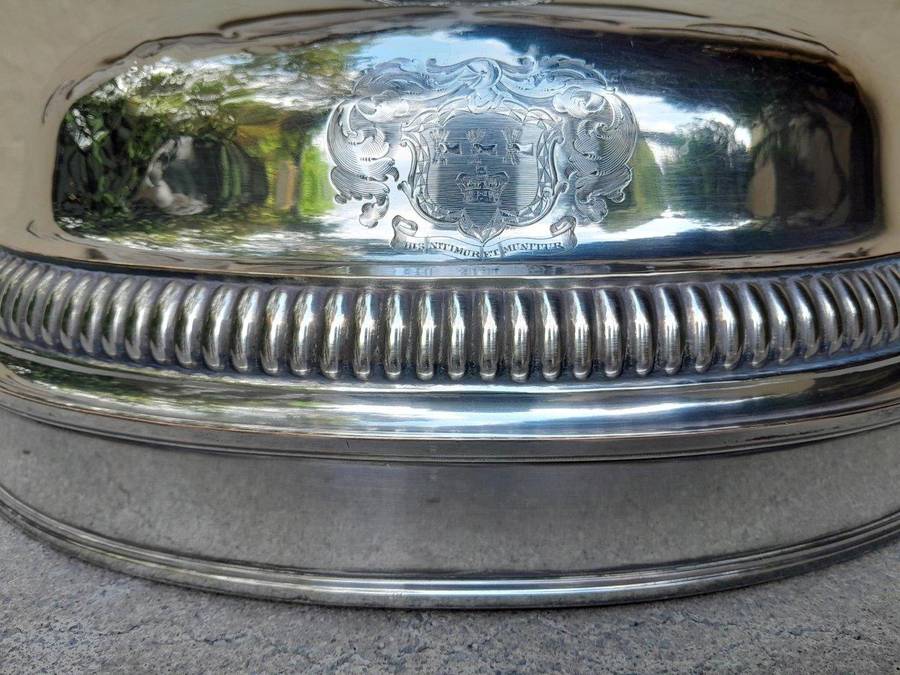 A 9th Century English Silver Plate Cloche / Food Dome