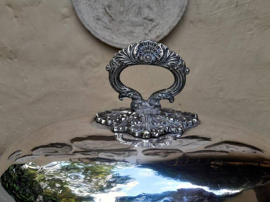 A 9th Century English Silver Plate Cloche / Food Dome