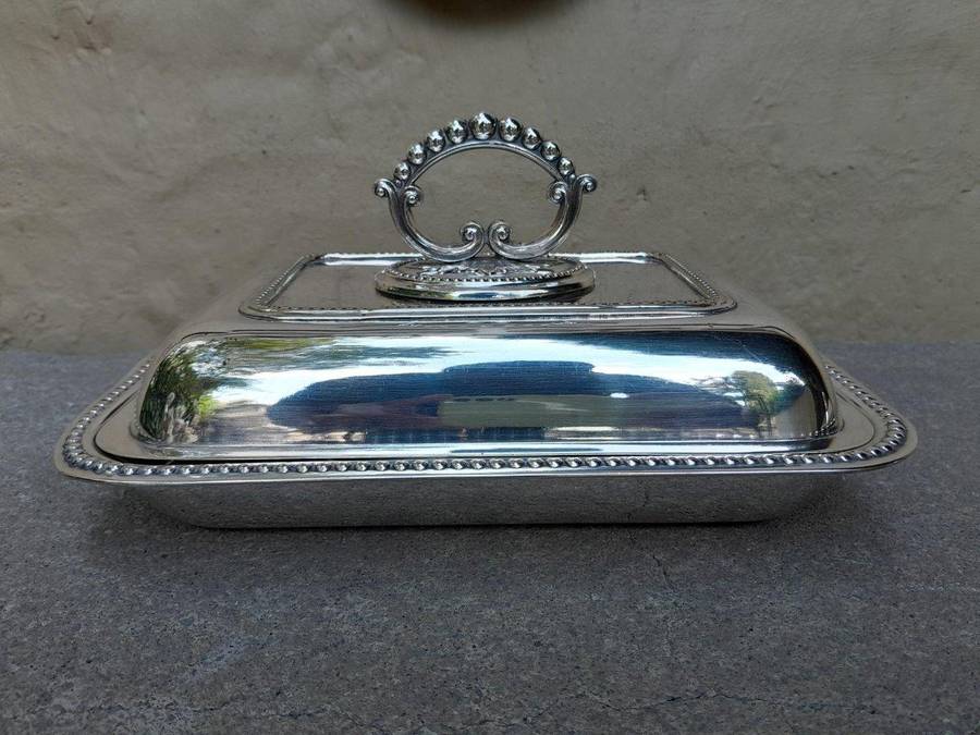 A Pair Of  Silver Plate Entrée Dishes