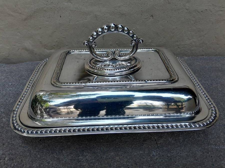 A Pair Of  Silver Plate Entrée Dishes